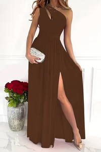 Sleek One Shoulder Maxi Dress