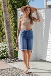 High Rise Long Shorts with Relaxed Everyday Appeal