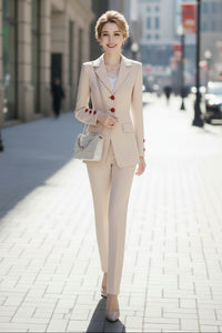 Softly Tailored Pant Suit Set