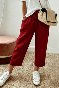 Chic Cropped Summer Pants Office