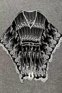 Boho Chiffon Batwing Coverup