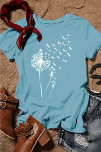 Soft Cotton Dandelion T Shirt
