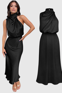 Elegant Sleeveless Evening Maxi Dress