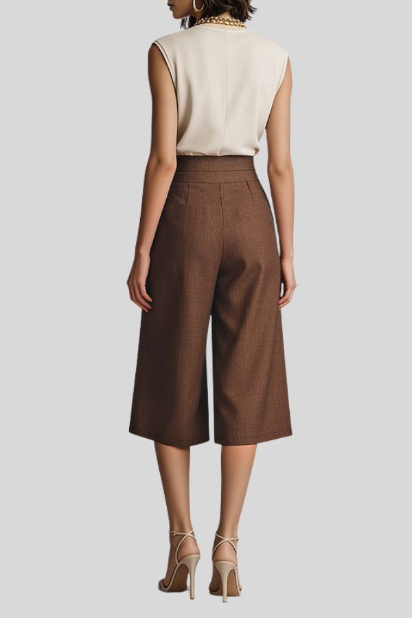 Vintage Cropped Summer Pants Relaxed