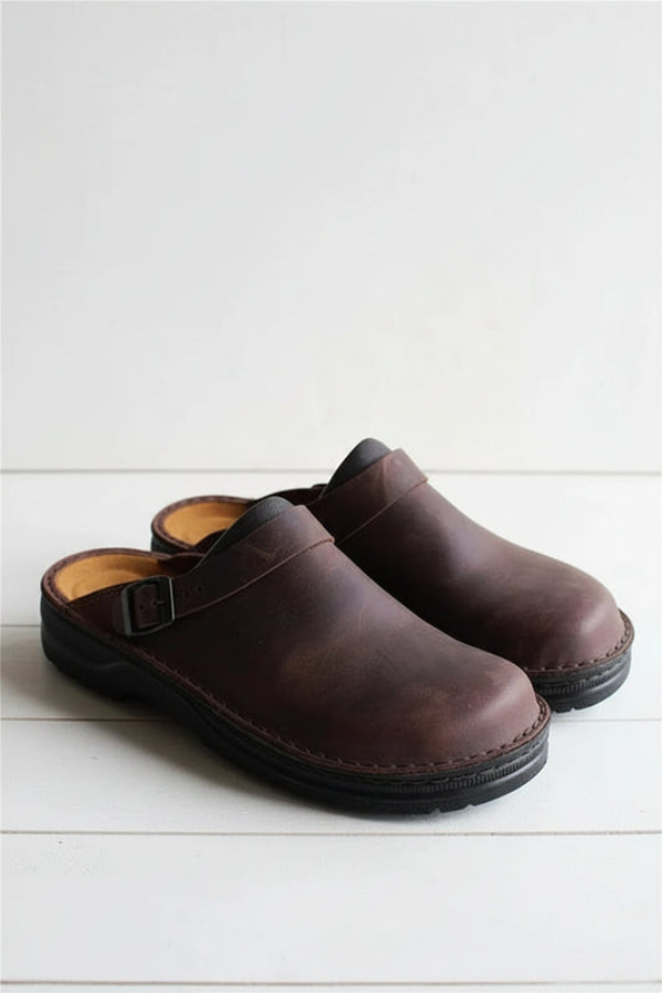 Orthopedic Leather Clogs