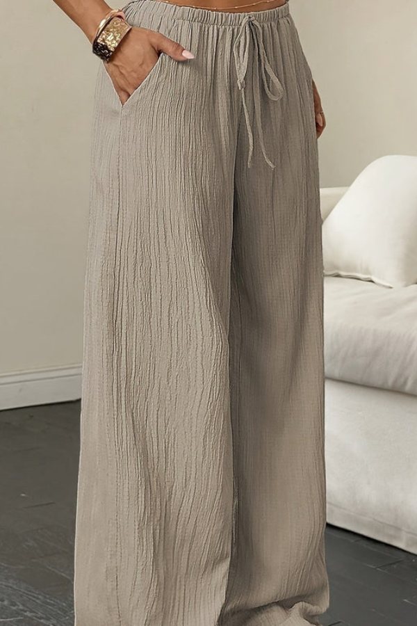 Vacation Cropped Summer Pants Wideleg