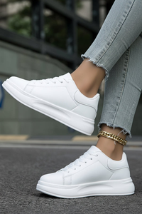 Cushioned White Sneakers