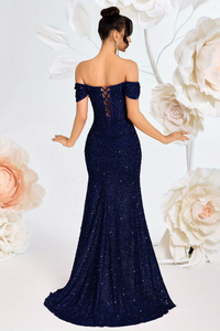 Gleaming Sequin One Shoulder Dress