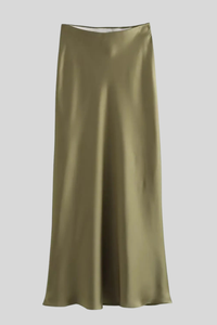 Elegant Satin High Waist Skirt