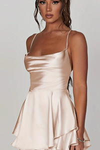 Backless Halter Neck Dress