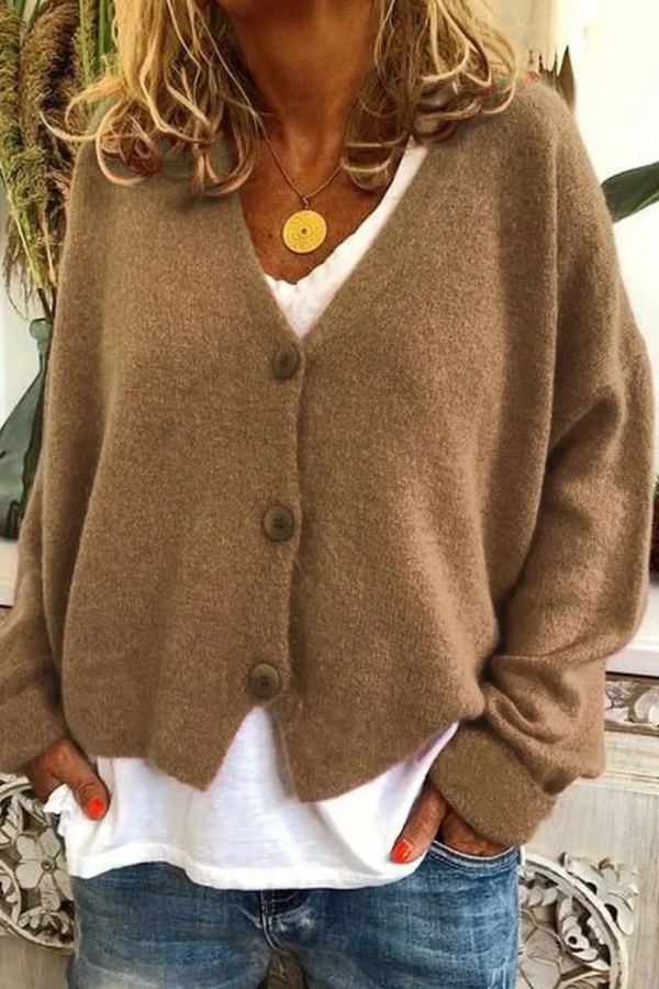 Cozy Knit Button Cardigan