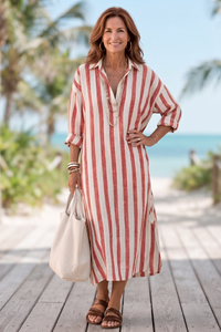 Striped Boho Maxi Dress