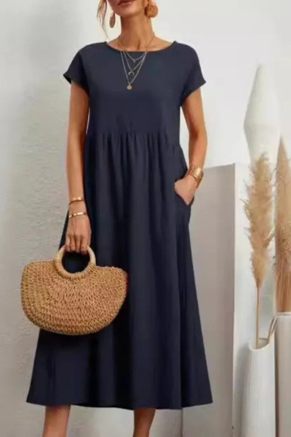 Relaxed A Line Pocket Dress