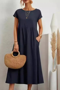 Relaxed A Line Pocket Dress
