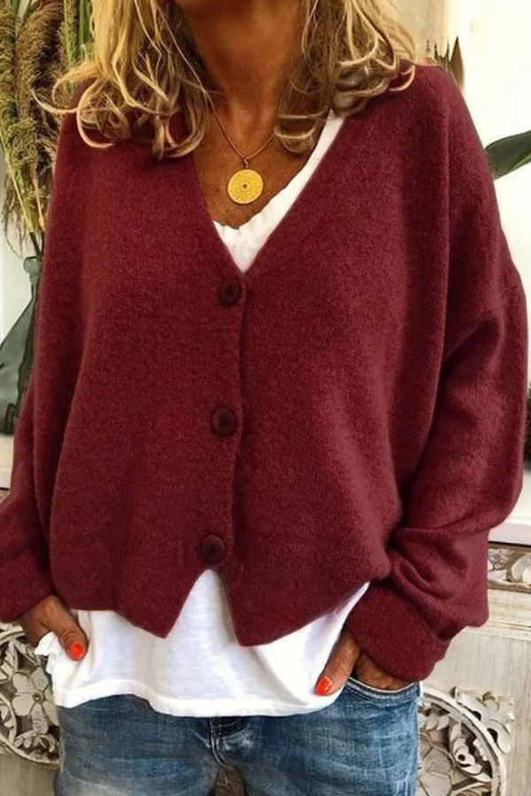Cozy Knit Button Cardigan