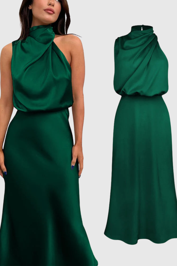 Elegant Sleeveless Evening Maxi Dress