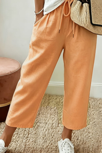Chic Cropped Summer Pants Office