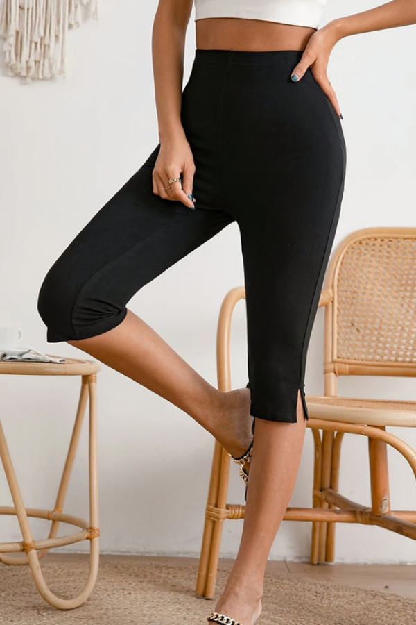 Stretch Cropped Summer Pants Slimfit