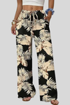 Relaxed Drawstring Wide Leg Pants