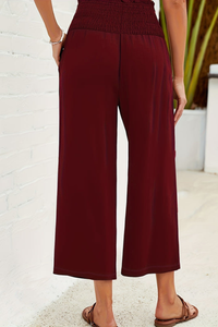 Flowing Cropped Summer Pants Wideleg