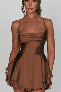 Backless Halter Neck Dress