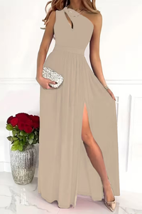 Sleek One Shoulder Maxi Dress