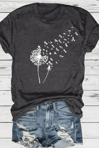 Soft Cotton Dandelion T Shirt