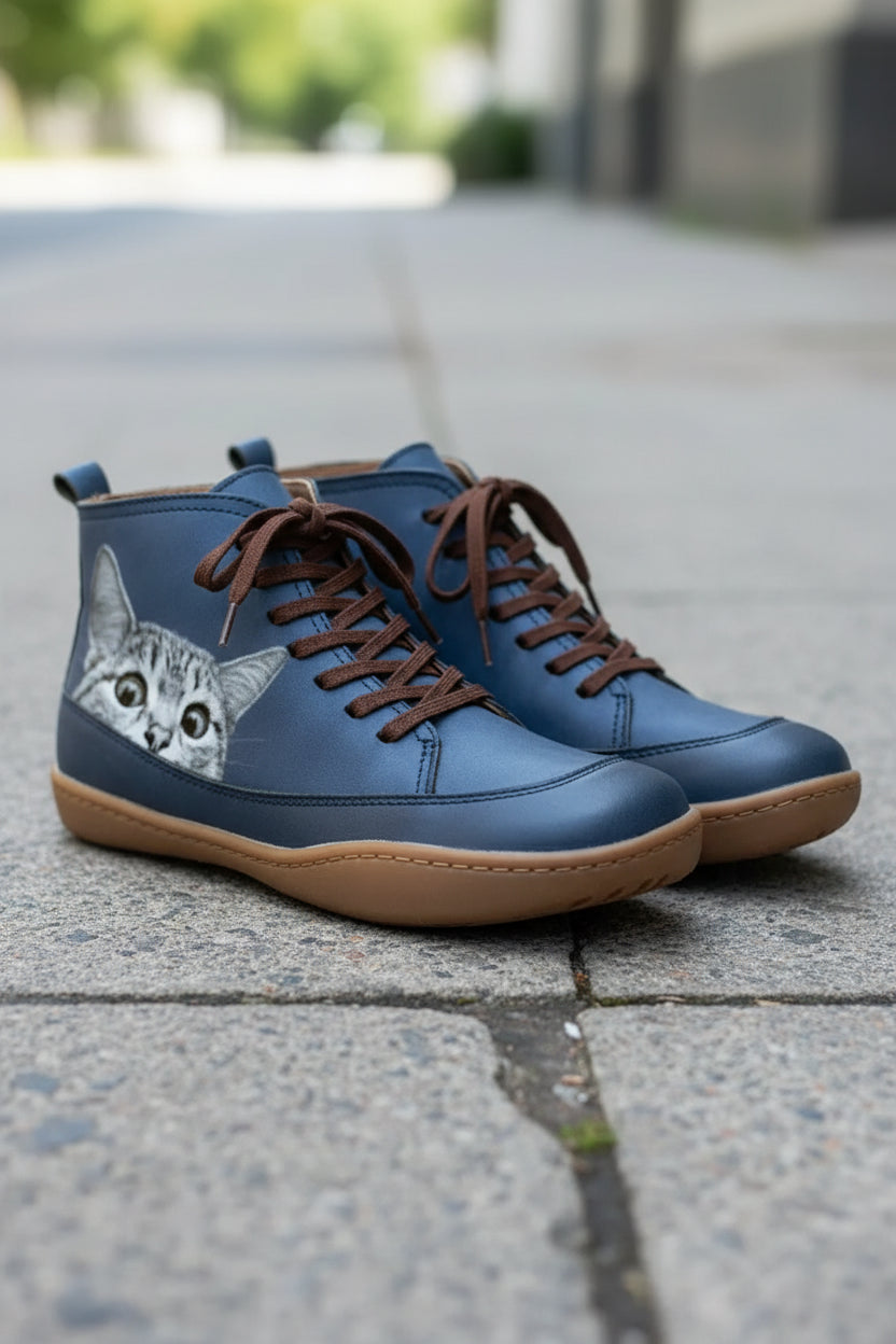 Cat Lover Ankle Boots
