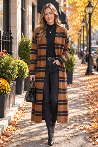 Everyday Striped Cardigan