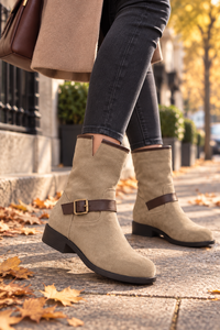 Western-Stiefeletten mit Schnalle