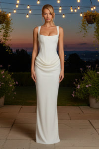 Flowing Corset Maxi Dress