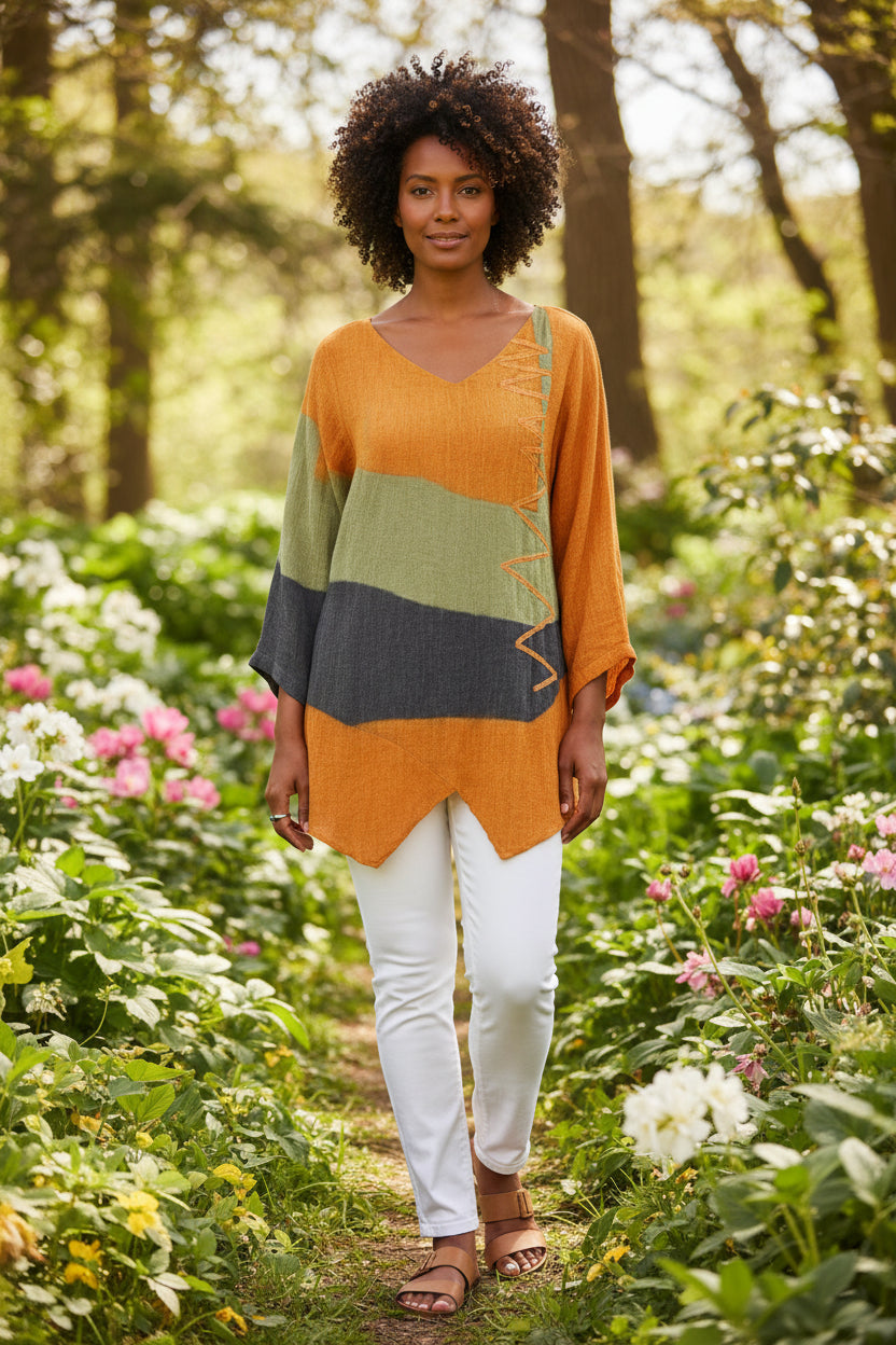 Artistic Retro Cotton T-Shirt for Effortless Everyday Style 2