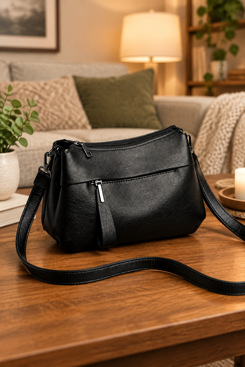 Zip-Up Handbag for Effortless Everyday Carrying