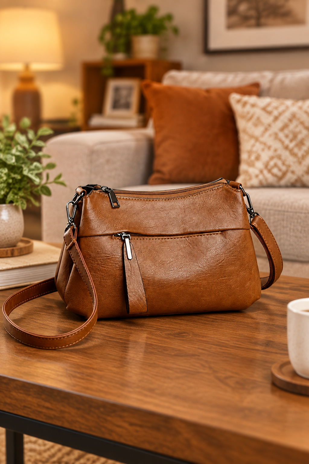 Zip-Up Handbag for Effortless Everyday Carrying