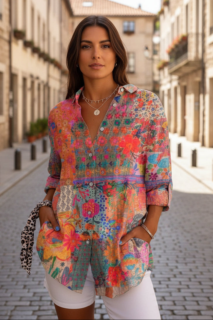Colorful Relaxed Top