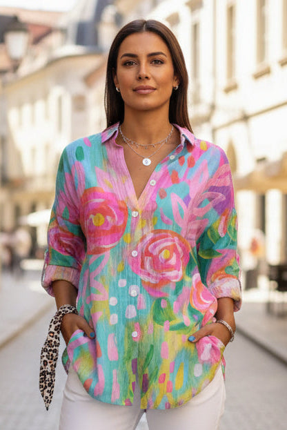 Colorful Relaxed Top