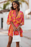 Bohemian Mini Dress with Playful Patterns for Summer Vibes 0