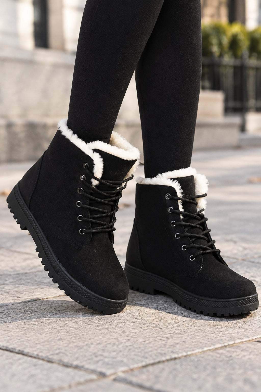 Women's Winter Boots With Stable Heel