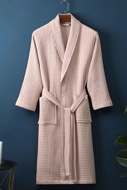 Breathable Waffle Bathrobe for Everyday Comfort and Relaxation 1