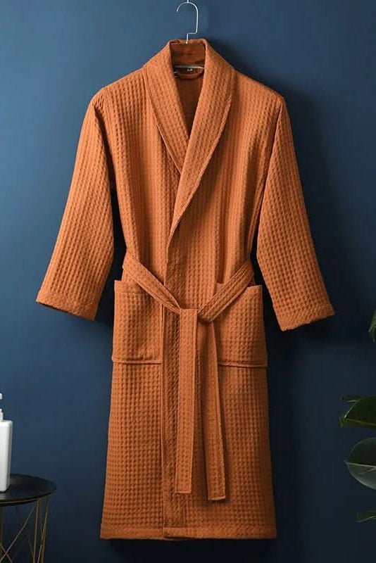 Breathable Waffle Bathrobe for Everyday Comfort and Relaxation 4