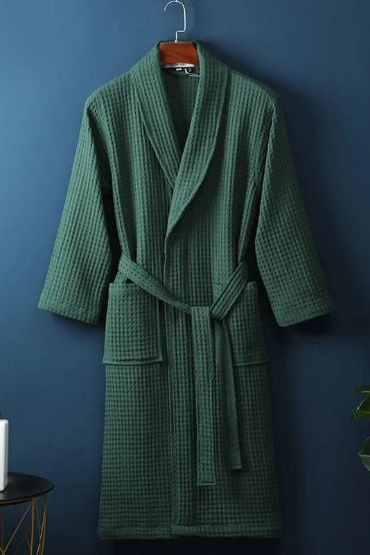 Breathable Waffle Bathrobe for Everyday Comfort and Relaxation 7