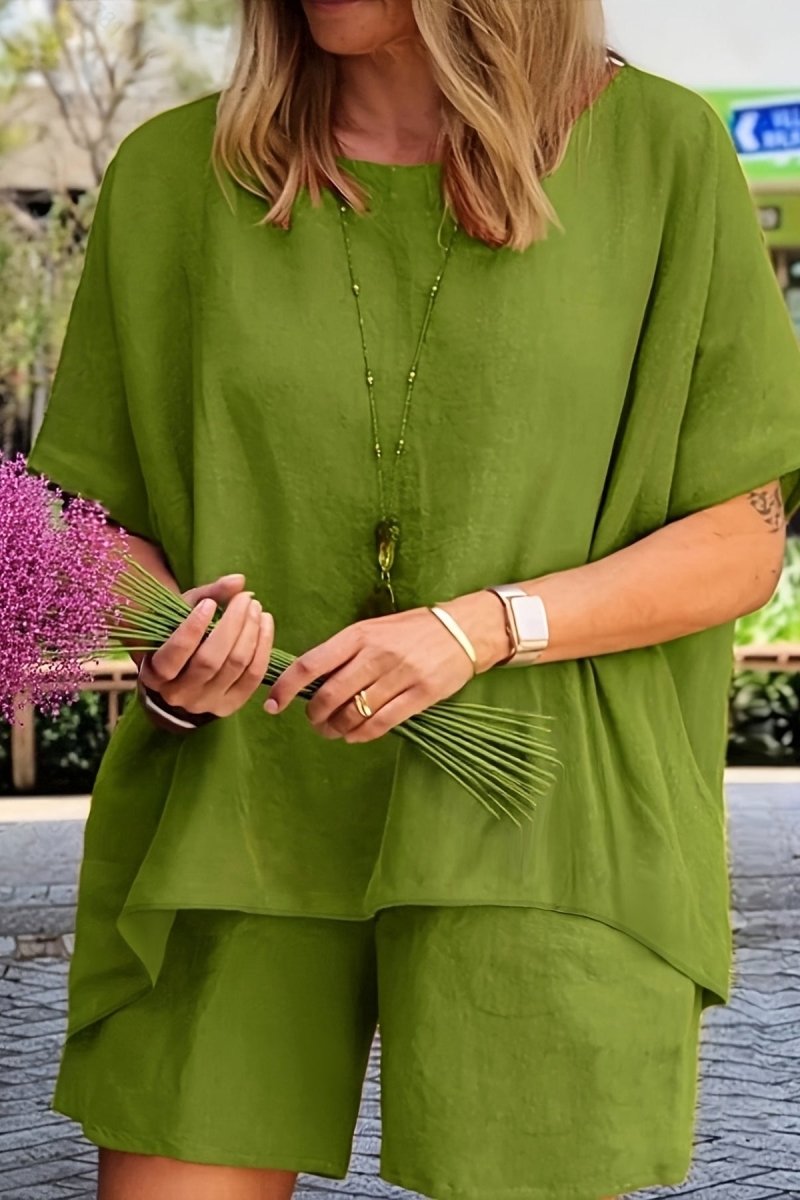 Breezy Linen Top and Shorts Set for Effortless Style 7