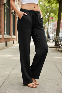 Casual Drawstring Trousers