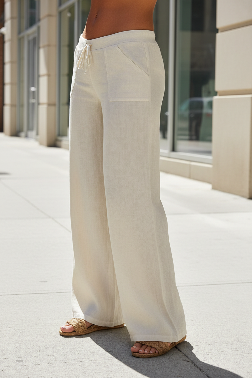 Casual Drawstring Trousers