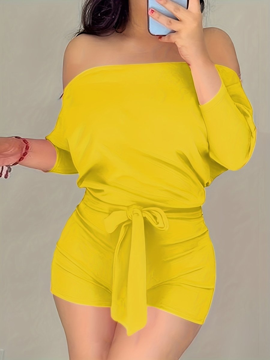Casual Batwing Jumpsuit Shorts for Effortless Style 3