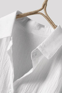 Casual Oversized Cotton Blouse for Effortless Style 8