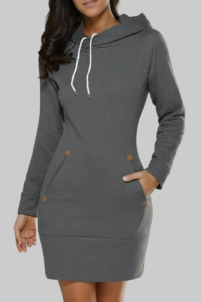 Casual Oversized Hoodie Dress with Soft Comfort and Sporty Style 8