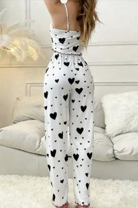 Casual Striped Heart Lounge Set for Everyday Comfort 2