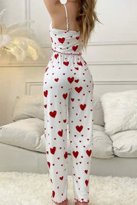Casual Striped Heart Lounge Set for Everyday Comfort 6