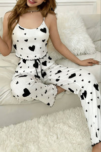 Casual Striped Heart Lounge Set for Everyday Comfort 8